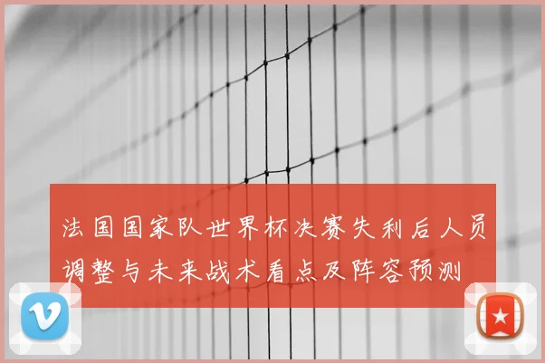 法国国家队世界杯决赛失利后人员调整与未来战术看点及阵容预测